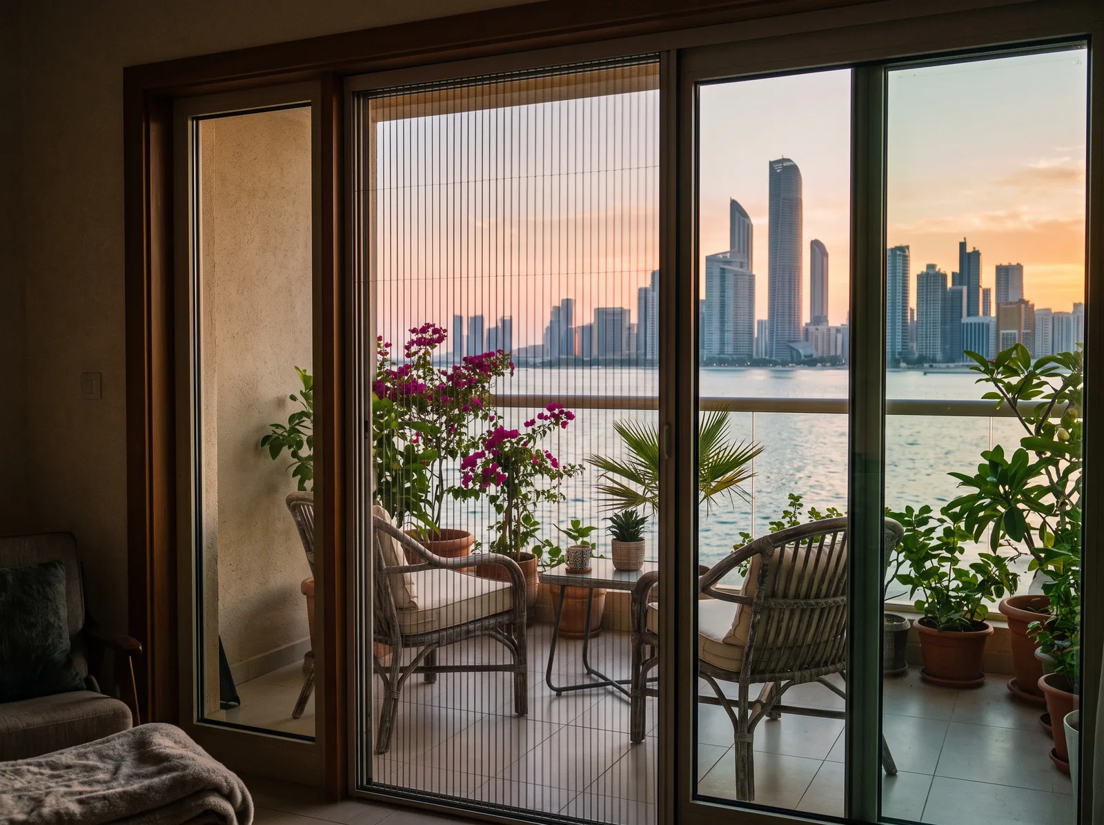 Mosquito net for the balcony door or the whole balcony?