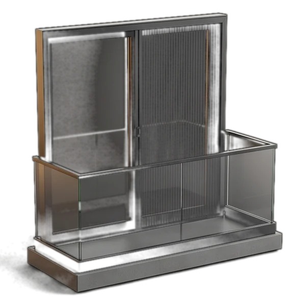 Pleated mosquito screen: Balconies