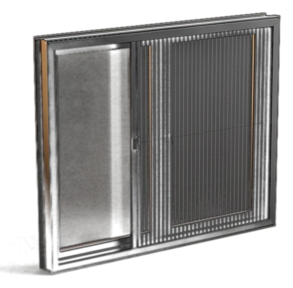 Pleated mosquito screen: Windows