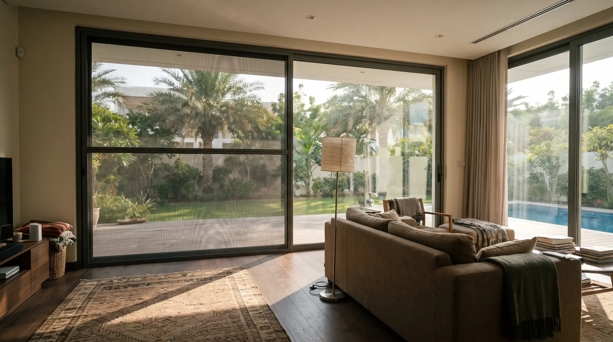 Anti-glare screens that let air through like mosquito nets